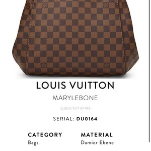 Louis Vuitton Brown tiene por dentro un poco de desgaste por el poco uso